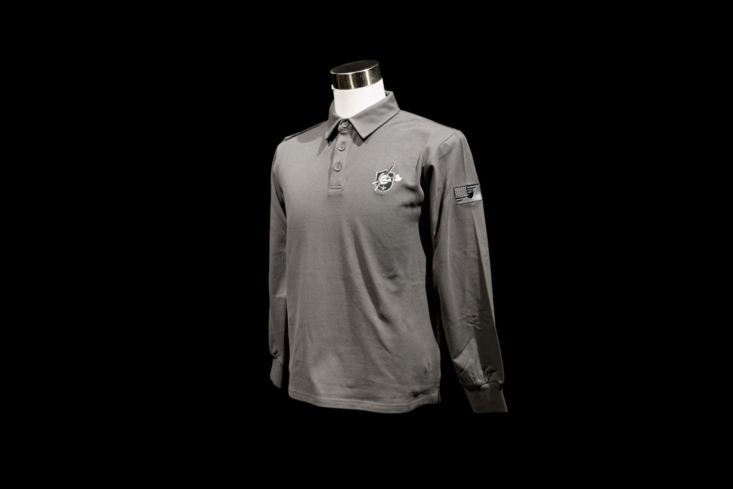 KAC JAPAN　ポロシャツ(長袖)GRAY